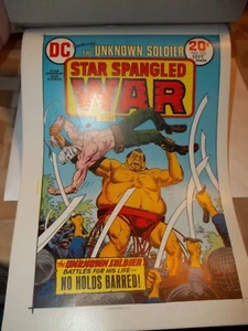 STAR SPANGLED WAR STORIES 173 JOE KUBERT ADLER 4 COLOR SEP. PROG PROOF COA - Picture 1 of 6
