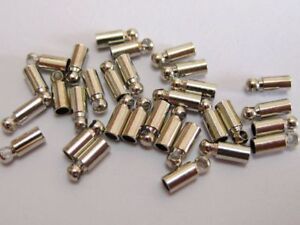500 Silver Tone End Bead Caps For 2mm Leather Cord Jewelry Finding