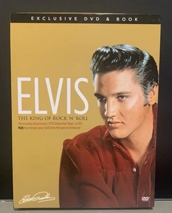 Elvis Presley The King Of Rock 'N' Roll DVD + Book Boxset New + Sealed - Picture 1 of 9