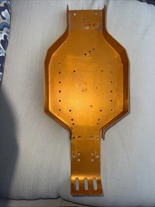 Used Vintage Gold Pan A Stamped Chassis -RC RC10 Team Associated - Picture 1 of 6