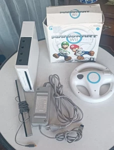 Wii Blanco + Volante Mario Kart - Imagen 1 de 7