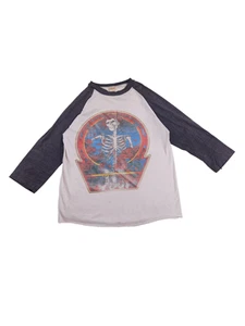 Vintage 70s/80s Grateful Dead Band Tour Shirt Mens L Kelly Raglan Music Roach - Picture 1 of 13