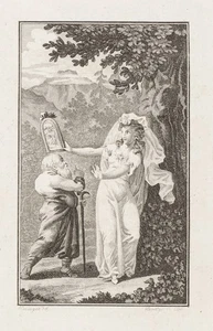 BOETTGER (*1763) nach KININGER (*1767), Die Braut und ihr Spiegelbild, KSt. - Bild 1 von 5