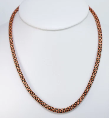 Collar Trenzado Calabaza Tobillera Pulsera Paracord Collar Gargantilla Cierre Langosta Foto 1 de 2