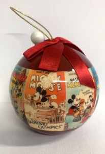 Disney Christmas Musical Ornament Ball Pull String Music Mickey Mouse Posters - Picture 1 of 13