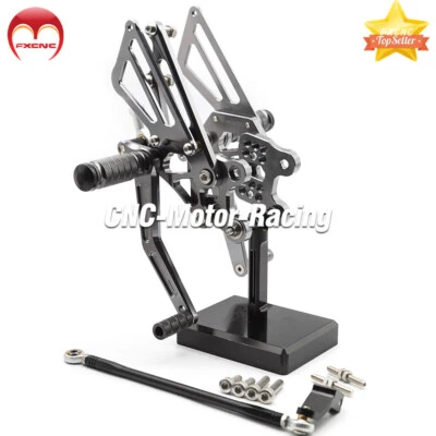 Комплект титановых педалей для Kawasaki Ninja ZX12R 2000-2001 CNC Rised задняя установка ножная опора - Изображение 1 из 4