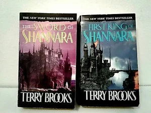 2 Shannara Romane-Terry Brooks-Erster König/Schwert von Shannara-Kostenloser Versand - Bild 1 von 1