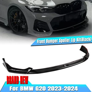 Labio de alerón inferior del parachoques delantero para BMW G20 LCI 330i M340i Sport 2023-2025 negro - Imagen 1 de 22