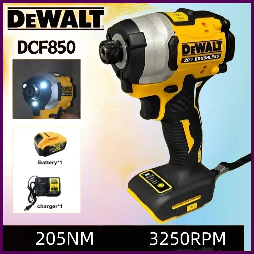 Destornillador inalámbrico Dewalt DCF850 2025 3250 RPM 205N·m impacto de litio sin escobillas Foto 1 de 4