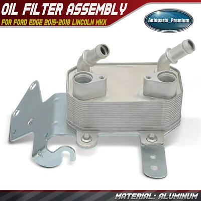 Conjunto de filtro de aceite de aluminio para Ford Edge 2015-2018 Lincoln MKX 2016-2018 gasolina Foto 1 de 4