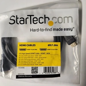 NEW Startech 6ft/1.8m High Speed HDMI to HDMI Cable Ultra HD 4k - Picture 1 of 2