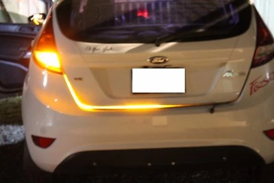 CAR LED STRIP TURN SIGNAL  Waterproof Flexible Strip BLACK or white PCB board - Image 1 of 4