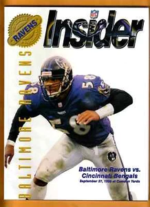 Cincinnati Bengals Baltimore Ravens Program Peter Boulware 1998 - Imagen 1 de 2