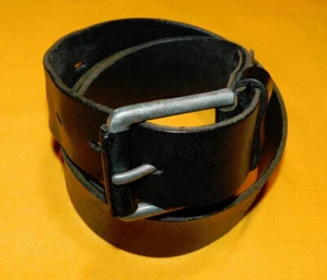 MEN'S TIMBERLAND BLACK GENUINE LEATHER BELT SIZE 34-36". - Picture 1 of 6
