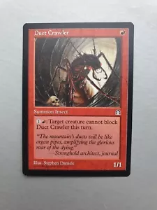 Duct Crawler , MTG Stronghold (1998). Common Red Creature NM - Picture 1 of 2