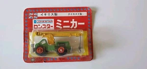 1970s RARE Japanese Lone Star Mobile Crane" Diecast On Card - Picture 1 of 2