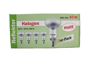 Isotronic Halogenlampe Reflektor R50 230V E14 40W 30° matt 5x - Bild 1 von 1