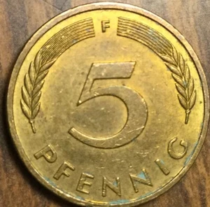 1983 GERMANY 5 PFENNIG COIN - Picture 1 of 2