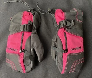 Gordini Junior Size XS Ski Gloves Mittens Insulated Snowboard Glove Pink & Black - Picture 1 of 12