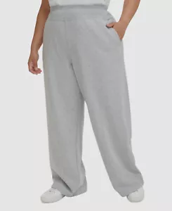 Calvin Klein Womens' Gray Wide-Leg High-Waisted Sweatpants Pants Plus Size 1X - Picture 1 of 4