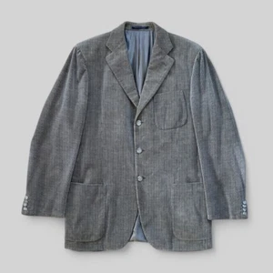 Luigi Bianchi Sartoria Mens Khaki Cotton/Cashmere Corduroy Suit Jacket Size IT48 - Picture 1 of 24