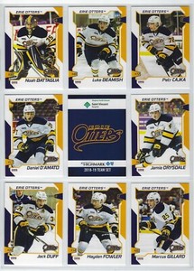 2018-19 Erie Otters (OHL) complete 24-card team set