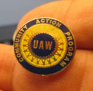 Prendedor de solapa del Programa de Acción Comunitaria UAW United Auto Workers - Imagen 1 de 2