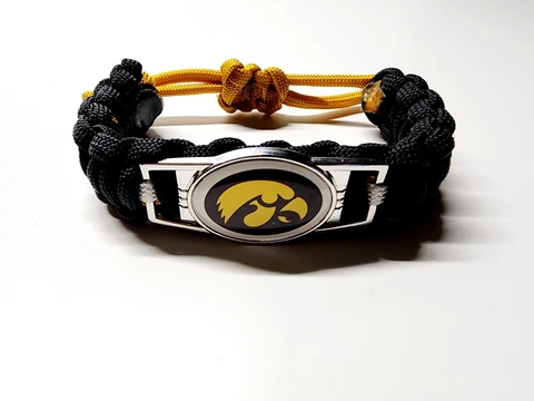 Iowa Hawkeyes Adjustable Fashion Bracelet Fan Apparel & Souvenir College NCAA Cover