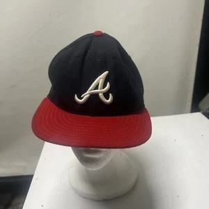 Atlanta Braves New Era 59fifty On Field Cap Fitted Hat Size 7 1/8 USA Made - Picture 1 of 5
