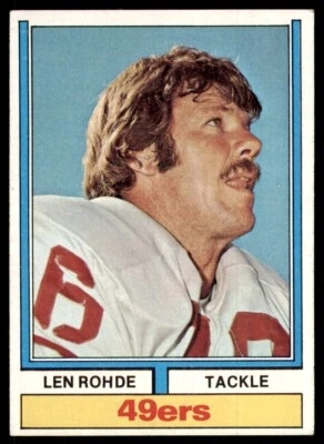 1974 Topps Len Rohde Football Cards #98 - Image 1 of 2