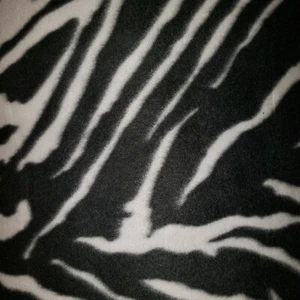 58" Zebra Print Black and White Fleece Fabric by the Yard - Picture 1 of 1