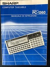 Sharp PC-1360 Manuale Di Istruzioni