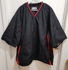 Joes USA Black Red Pull Over Short Sleeve Windbreaker Size 5XL 100% Polyester