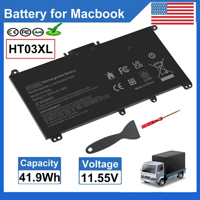 Replacement HT03XL Battery for HP Pavilion 14-CE 15-CS 15-CU 15-CW L11119-855 US - Image 1 of 4