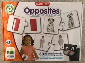 The Learning Journey: Match It! Opposites 3-6 Years Toddler Puzzle Pieces New - Picture 1 of 2