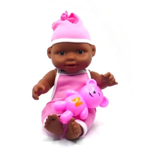 Baby Doll Lifelike 10” African American Newborn - Jumpsuit with Hat and Bear - Picture 1 of 3