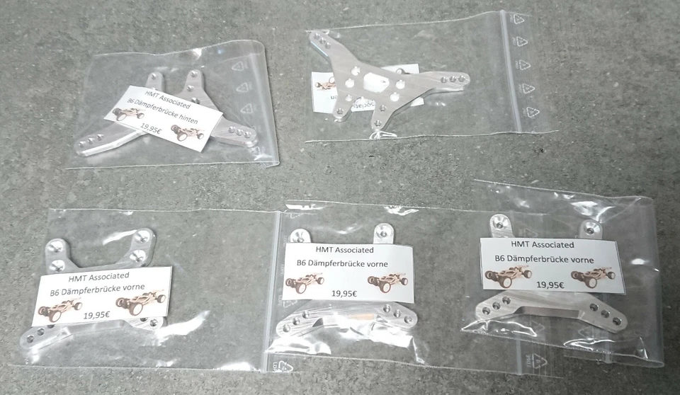 Team Associated Buggy Asso B6 Dämpferbrücken Set Aluminium Damper Shock Tower - Bild 1 von 1