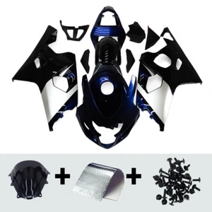 Fairings for GSXR600/750 2004 2005 Suzuki Bodywork Gloss Black Dark Blue Silver - Picture 1 of 10