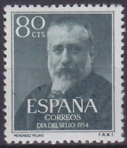 ESPAÑA 1954 - SELLO DE DÍA Mi.no.: 1038 - **Estampillada sin montar o nunca montada** - Imagen 1 de 1