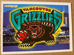 VANCOUVER GRIZZLIES TEAM LOGO 1994-95 Fleer #388 - Picture 1 of 2