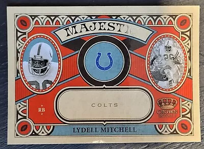 2010 PANINI CROWN ROYALE FOOTBALL 24 MAJESTIC LYDELL MITCHELL  COLTS - Image 1 of 2