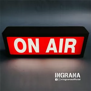 Insegna luminosa ON AIR , luce on air, Led light box Sign - Foto 1 di 16