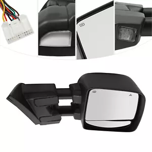 Right Passenger Side Rearview Mirror Black Color For 2017-22 Nissan TITAN - Picture 1 of 20