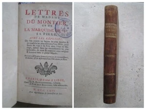 Madame le Prince de BEAUMONT : LETTRES DE MADAME DU MONTIER, 1762. - Picture 1 of 19