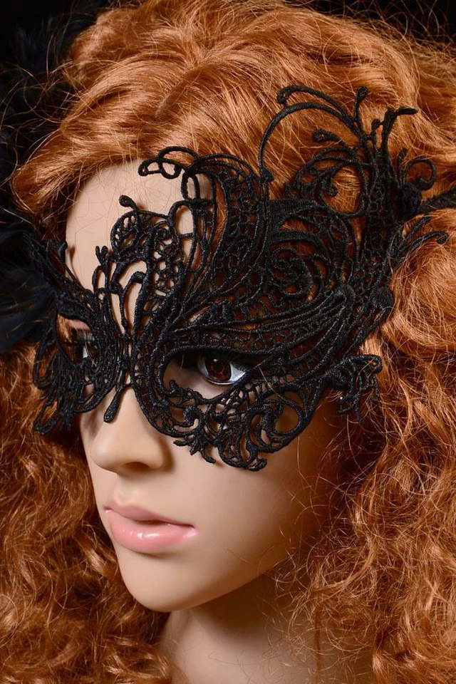 Brautiful Detailed Embroidered Lace Party Eye Masks - Image 1 of 1
