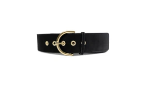 NWT Style & Co Women's Faux-Suede Stretch Belt Black - Picture 1 of 1