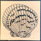 PSX G-1445 Clam Scallop Seashell Nautical Beach Rubber Stamp