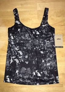 Nuevo con etiquetas Camiseta Tankini Nike Swim Move to Zero Negro Mármol NESSD343-001 Talla Pequeña - Imagen 1 de 8