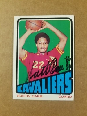 1972 Topps Austin Carr Rookie Autographed Card #90 - Image 1 of 2