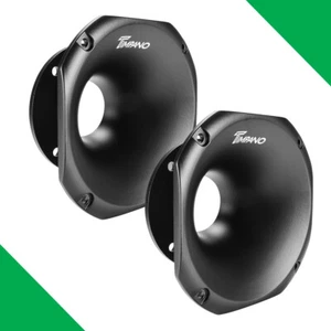 (2) 2" EXIT THROAT TIMPANO AUDIO TPT-HL14-50 SLIM CAR PRO AUDIO HORNS - PAIR - Picture 1 of 6
